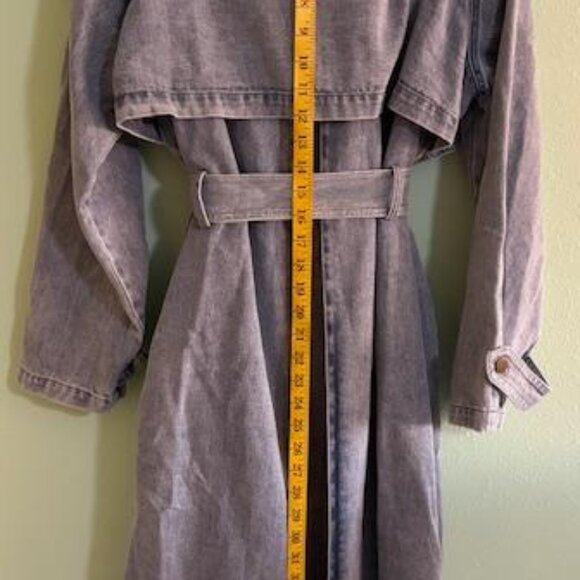 Belle & Bloom Denim Trench Coat - Picture 3 of 8